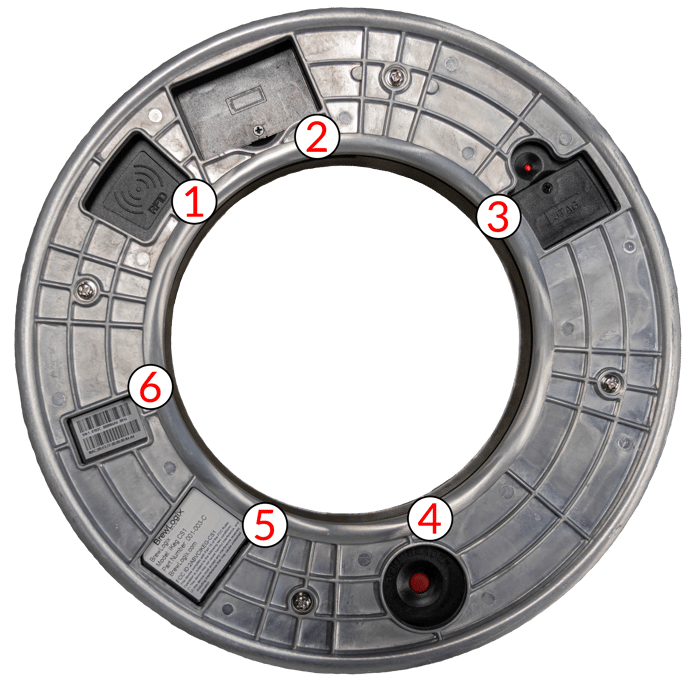 Bottom of Sensor (A)